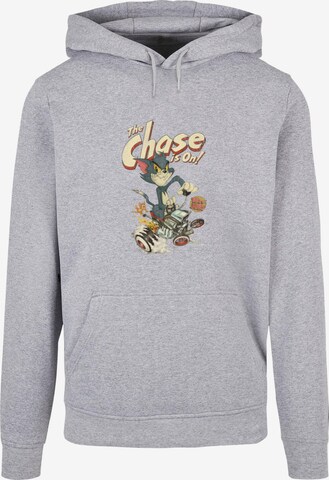 ABSOLUTE CULT Sweatshirt 'Tom and Jerry - The Chase Is On' in Grey: front