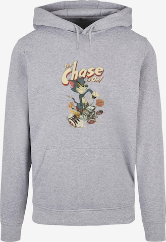 ABSOLUTE CULT Sweatshirt 'Tom and Jerry - The Chase Is On' in Grijs: voorkant