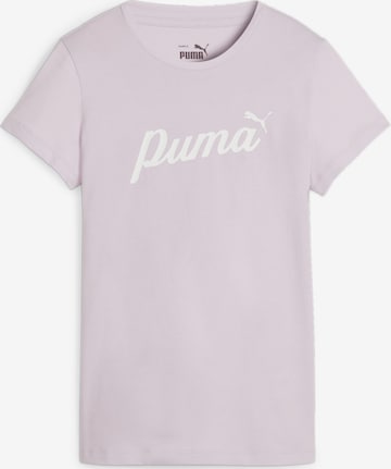 PUMA Sportshirt 'ESS+' in Lila: predná strana