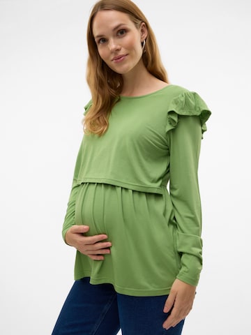 Maglietta 'Macy' di MAMALICIOUS in verde: frontale