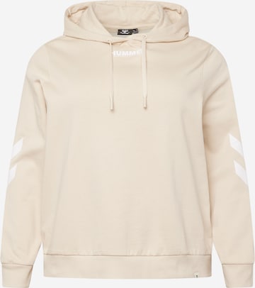 Sweat de sport Hummel en beige : devant