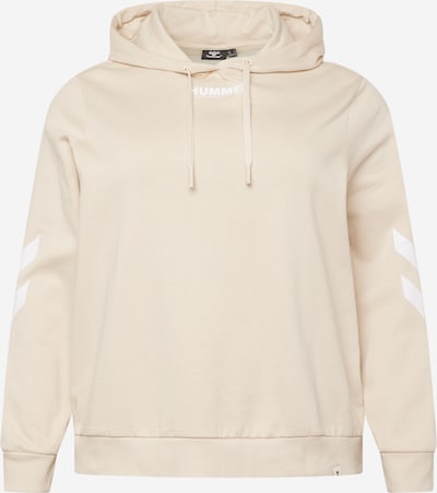 Hummel Sportief sweatshirt in de kleur Crème / Taupe / Wit, Productweergave