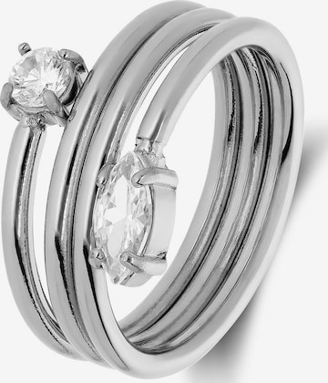 Lucardi Ring in Silver: front