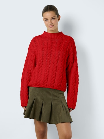 Pull-over 'NMHaysa' Noisy may en rouge : devant
