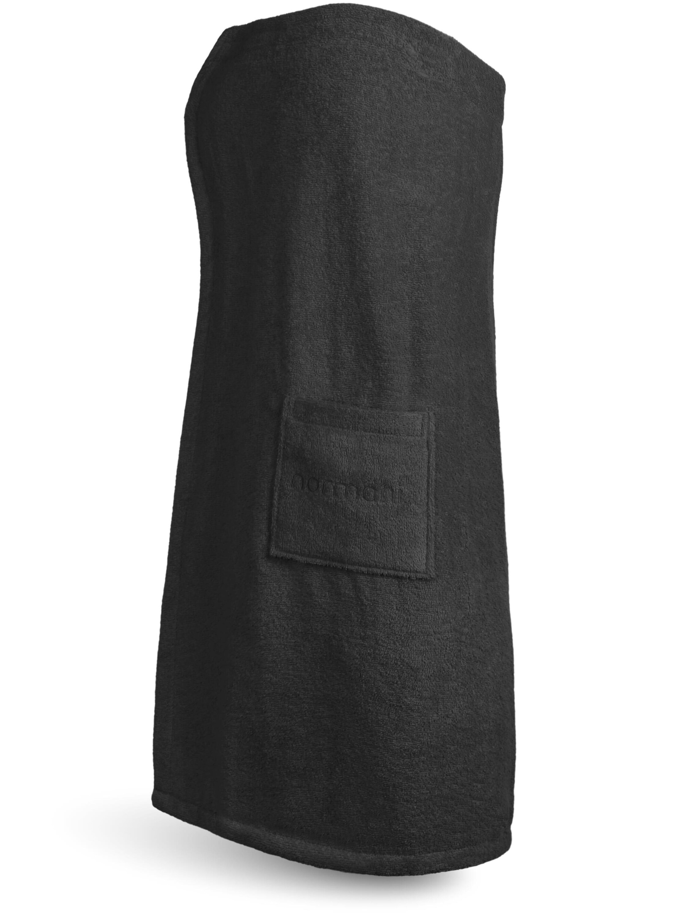 Peignoir court 'Mardin' normani en noir