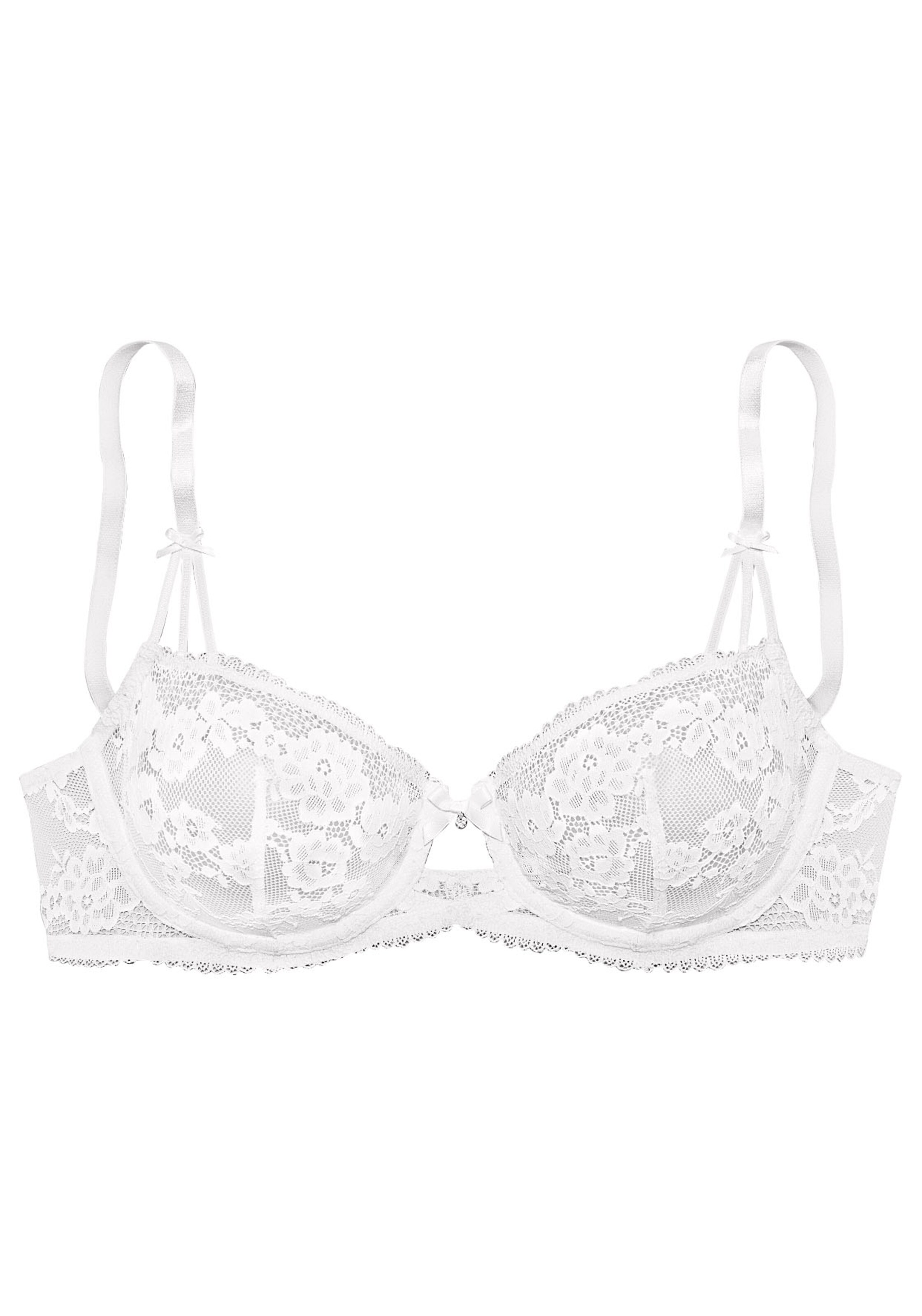 LASCANA T-Shirt BH in Weiß: Vorderseite