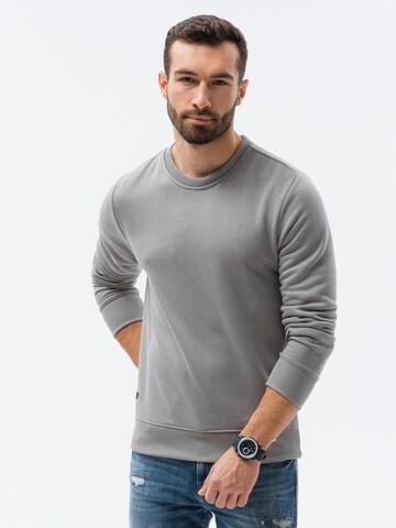 Sweat-shirt 'B978' Ombre en gris : devant
