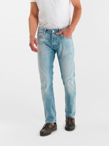 Coupe slim Jean '700/11' Le Temps Des Cerises en bleu : devant