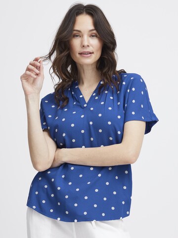 Fransa - Blusa 'Kamma ' en azul: frente