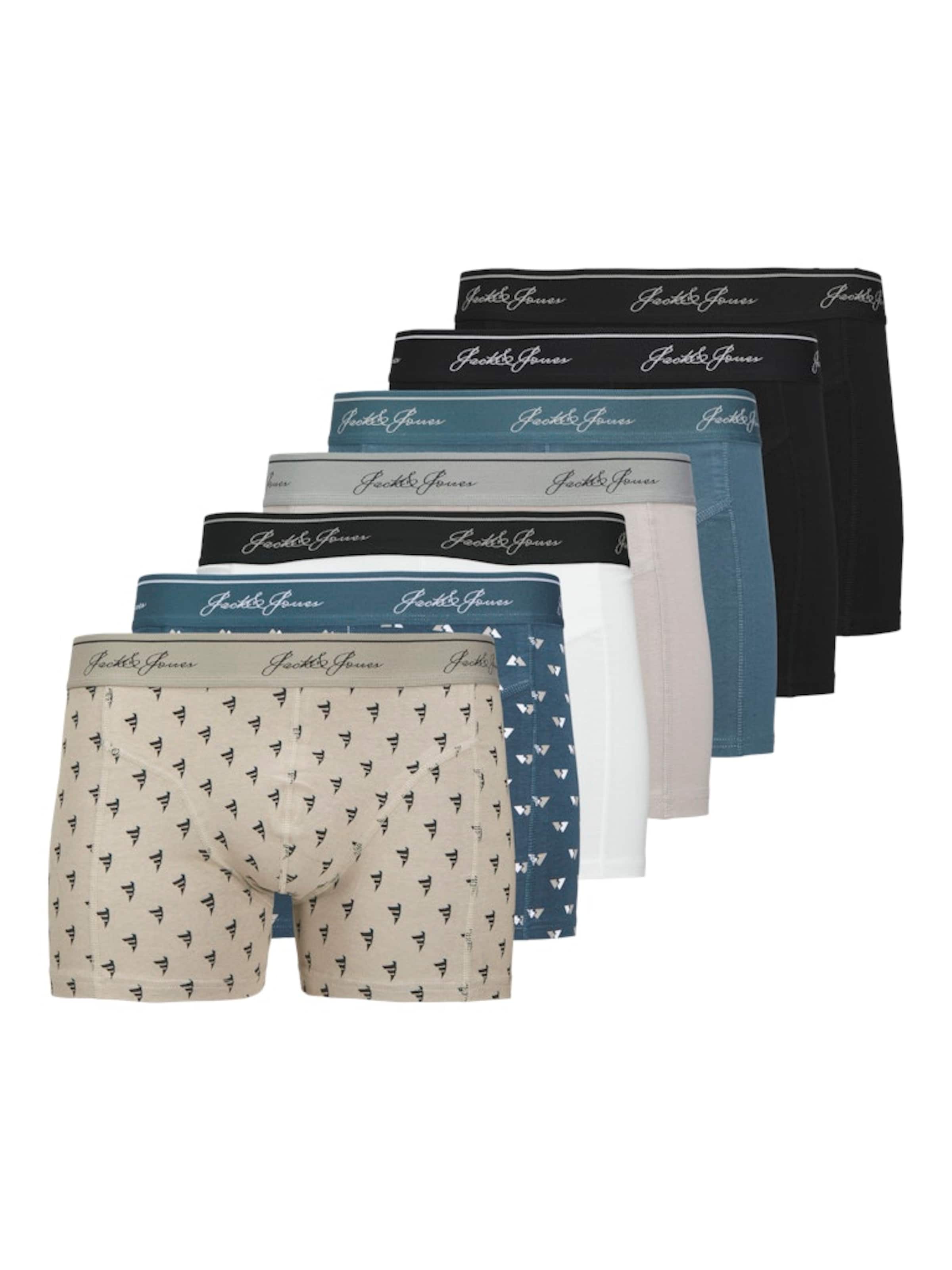 JACK & JONES Calzoncillo boxer 'JACTATE' en beige / piel / azul / negro, Vista del producto