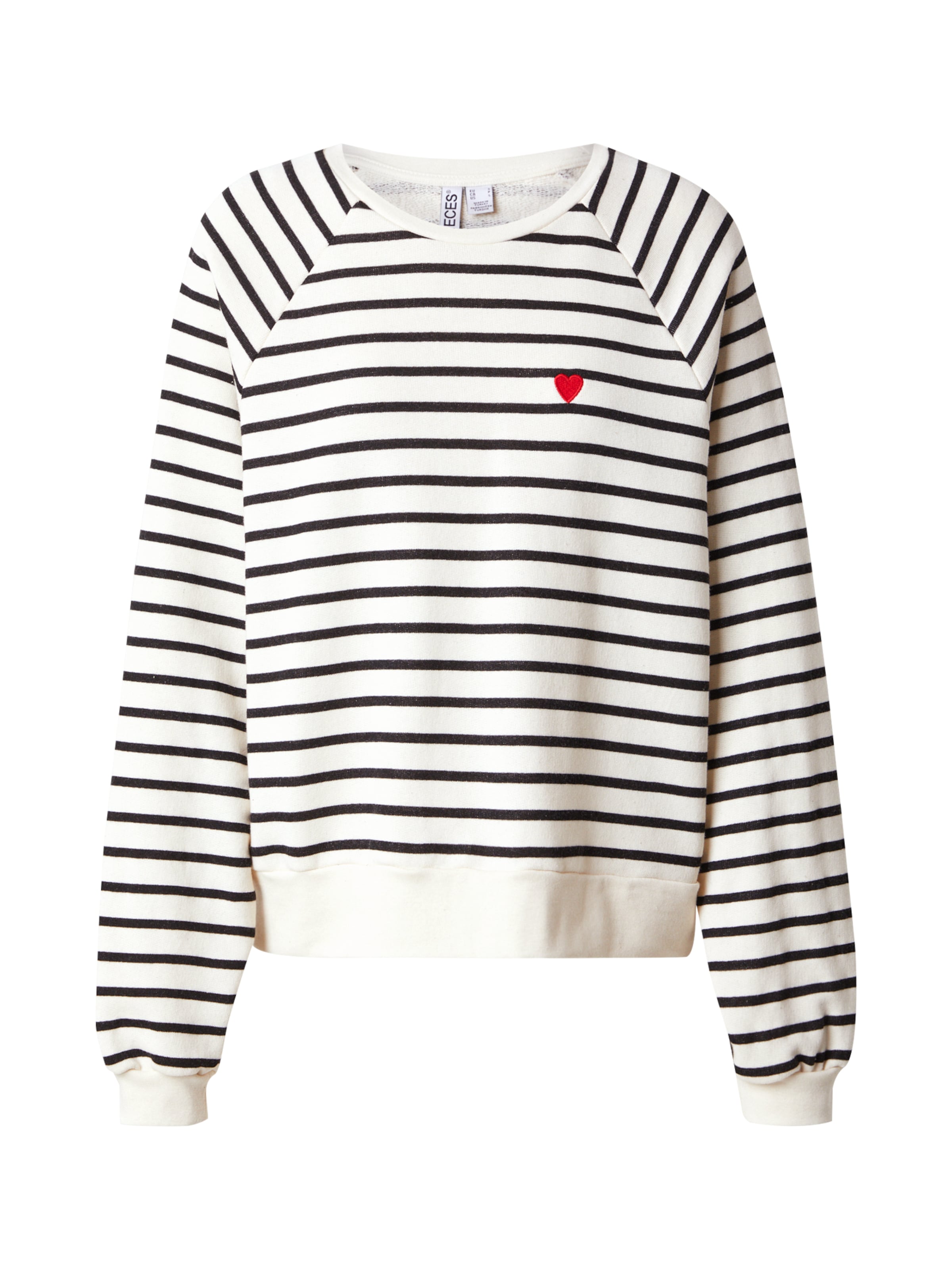 PIECES Sweatshirt 'PCGRETA' in Weiß: Vorderseite