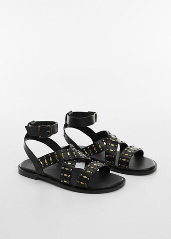 MANGO TEEN Sandals 'Leyre' in Black