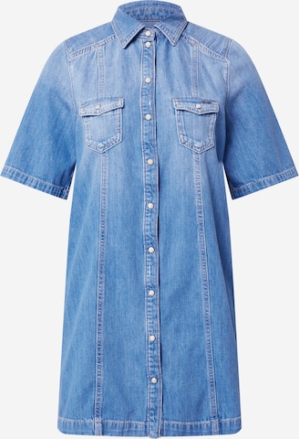 Pepe Jeans - Vestido camisero 'Holly' en azul: frente