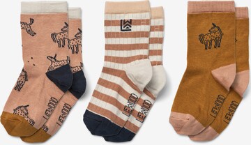 Liewood Къси чорапи 'Silas' в кафяво: отпред