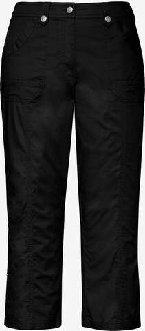 Ulla Popken Regular Pants in Black: front