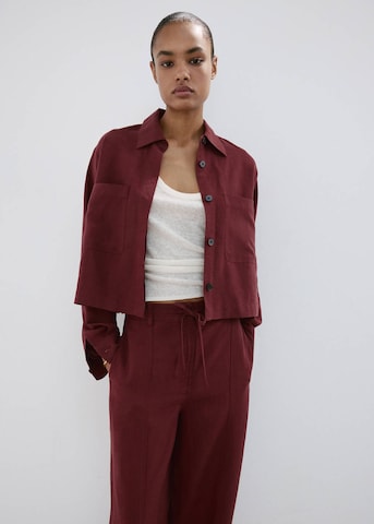 MANGO Wide leg Pants 'Ricardo' in Orange