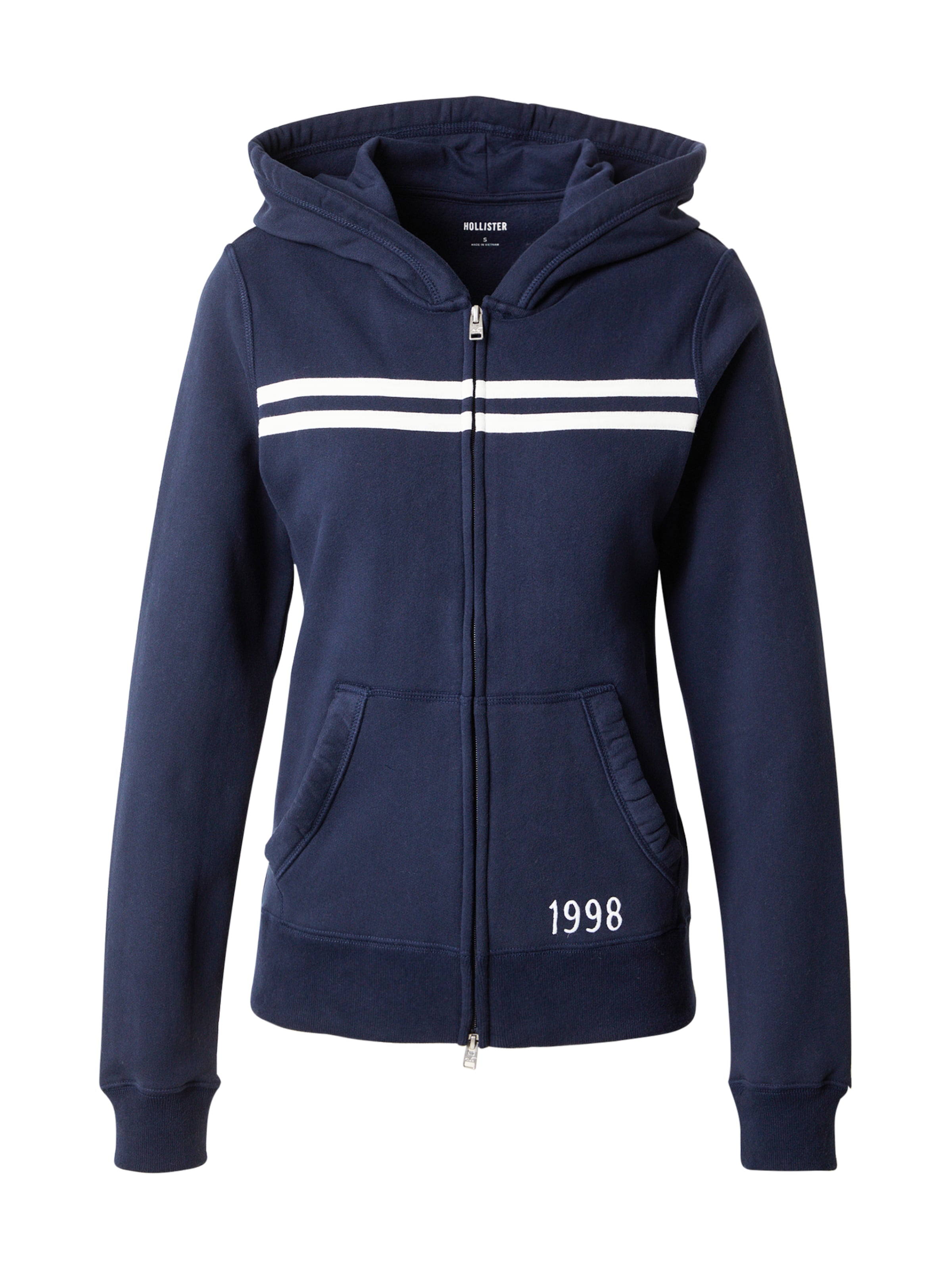 HOLLISTER Mikina – modrá: přední strana