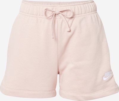 Nike Sportswear Calças em rosa pastel / branco, Vista do produto