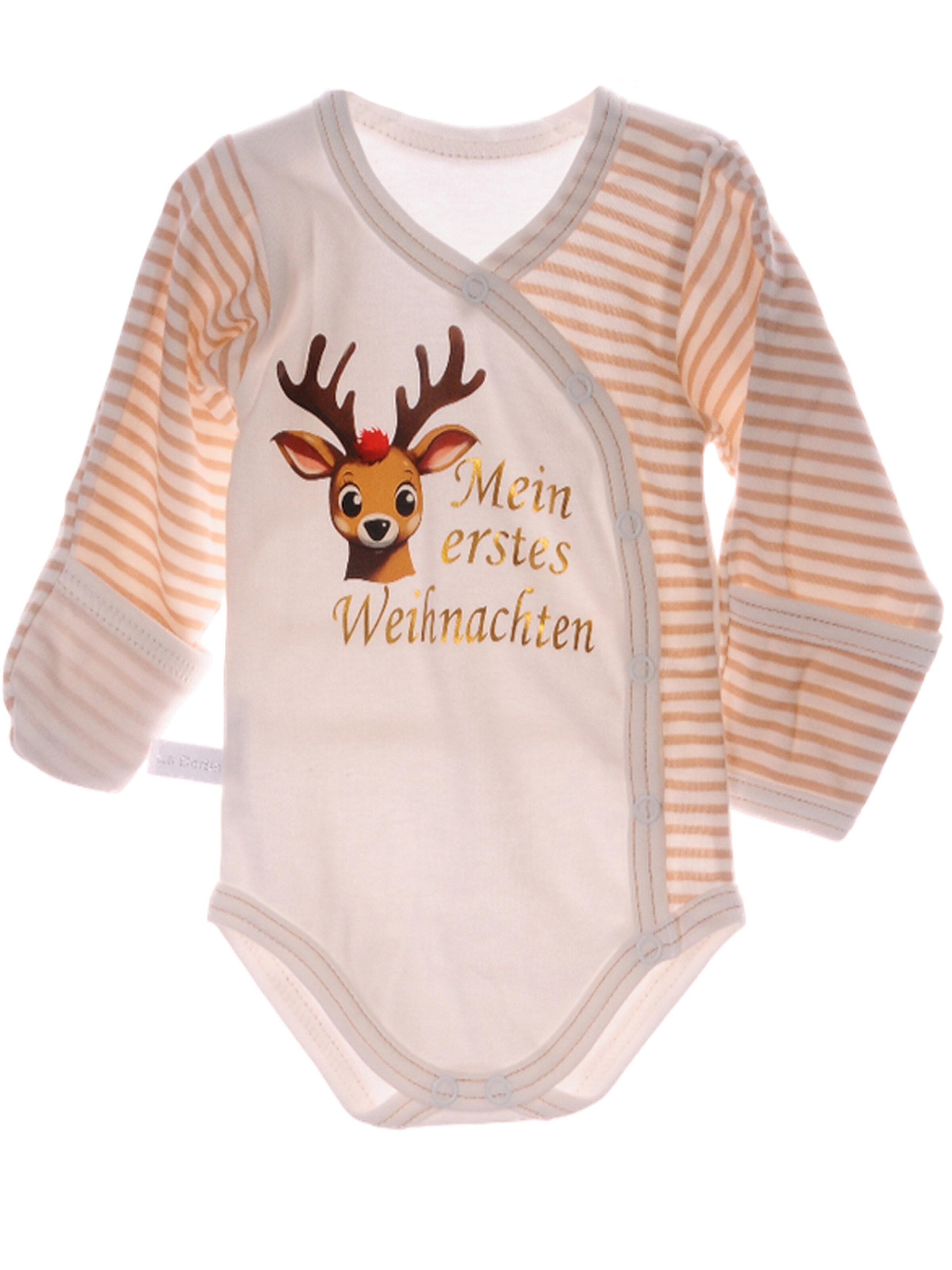 La Bortini Strampler/Body‌‌‌‌‌ in Beige: Vorderseite