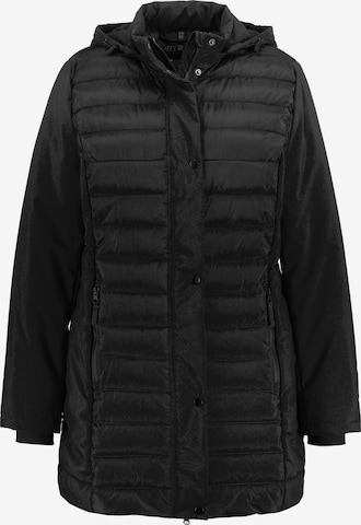 Ulla Popken Between-Season Jacket in Black: front