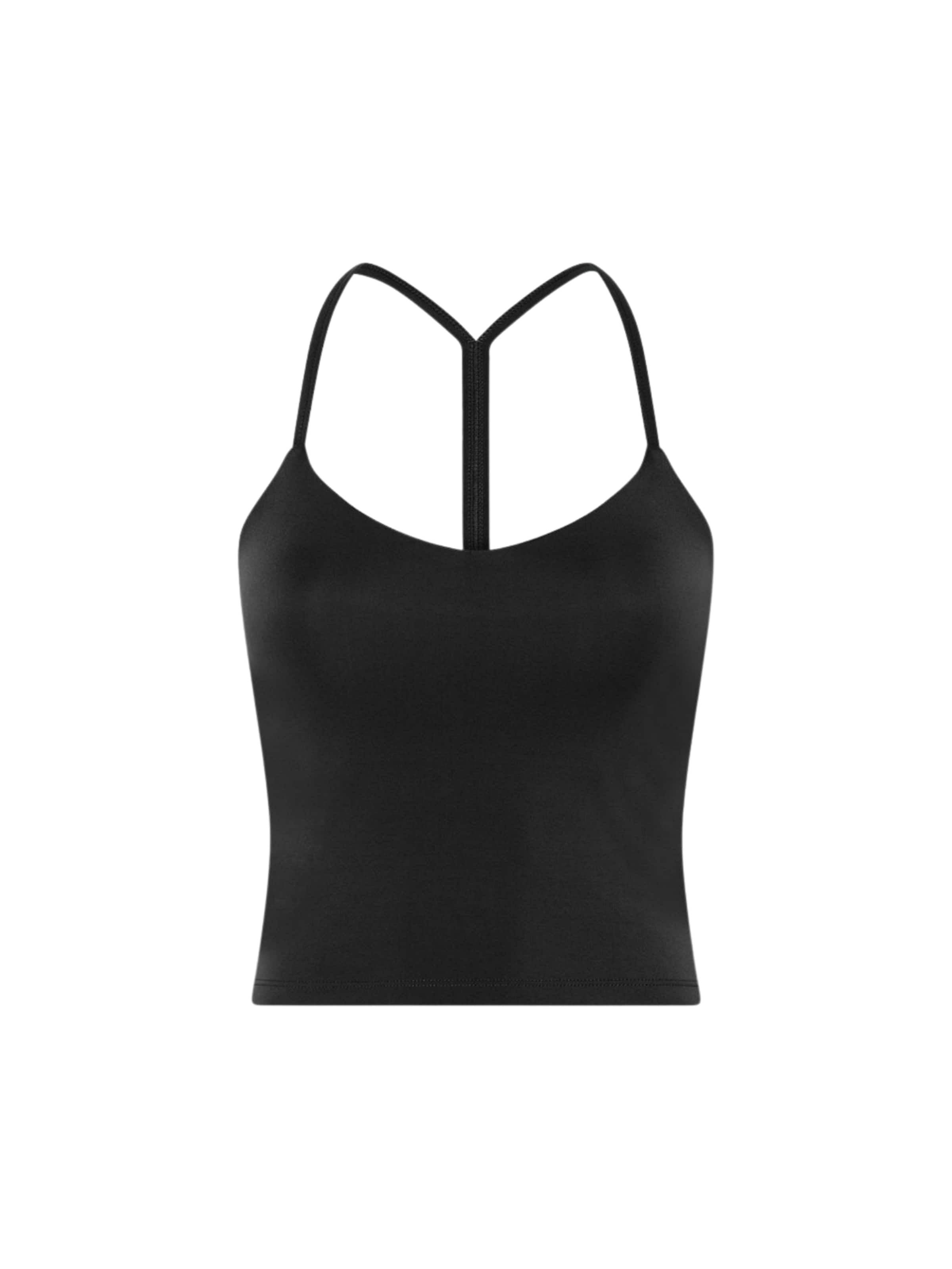 Top ' Float ' di Girlfriend Collective in nero: frontale