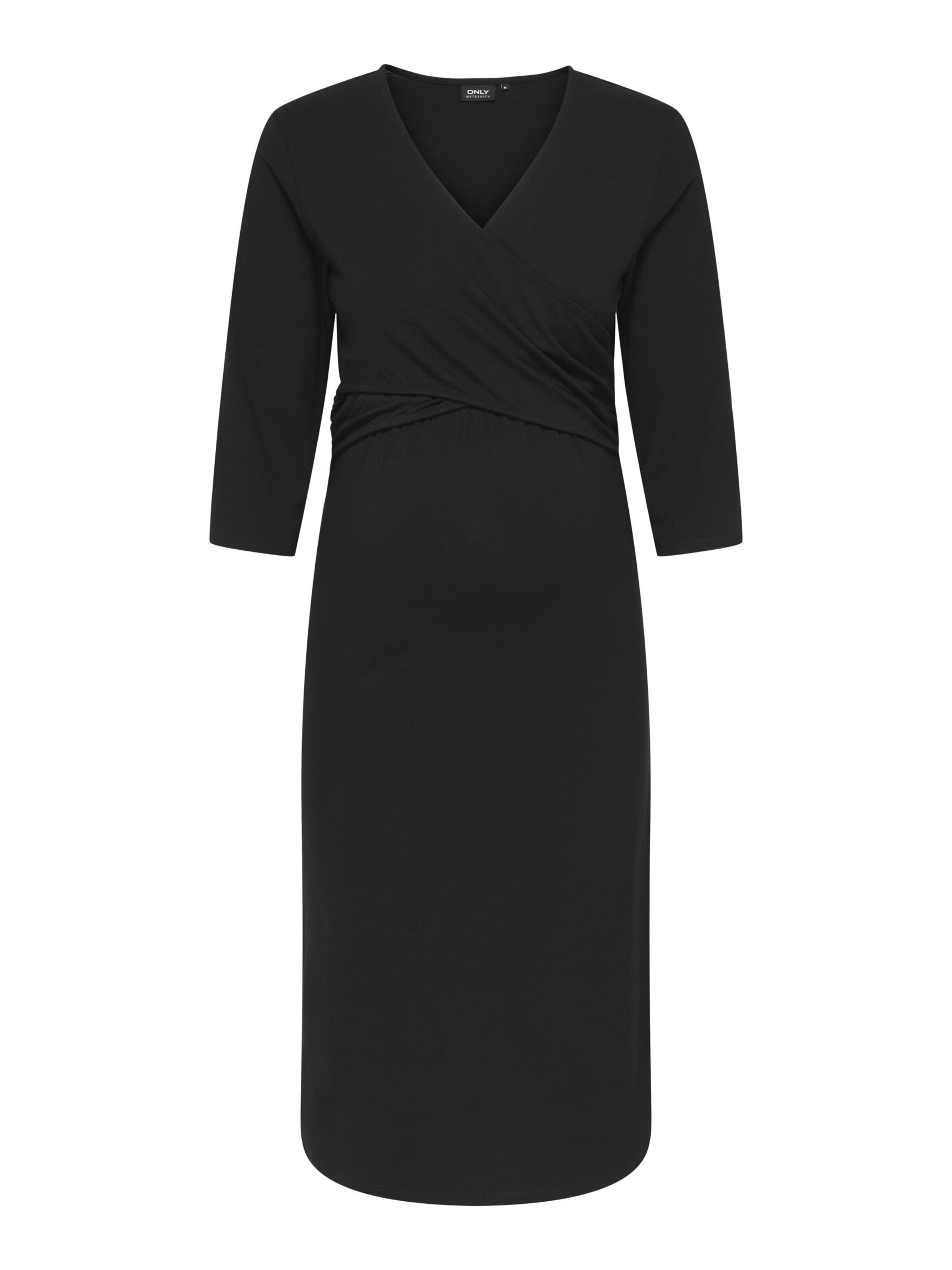 Only Maternity Kjole 'LISA' i sort: forside