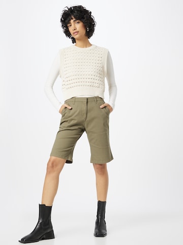 Dorothy Perkins Normální Chino kalhoty – zelená