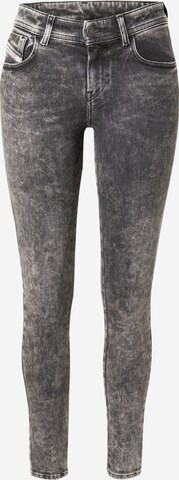 DIESEL Skinny Jeans 'SLANDY' in Grijs: voorkant