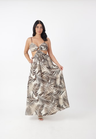 Elara Kleid in Braun