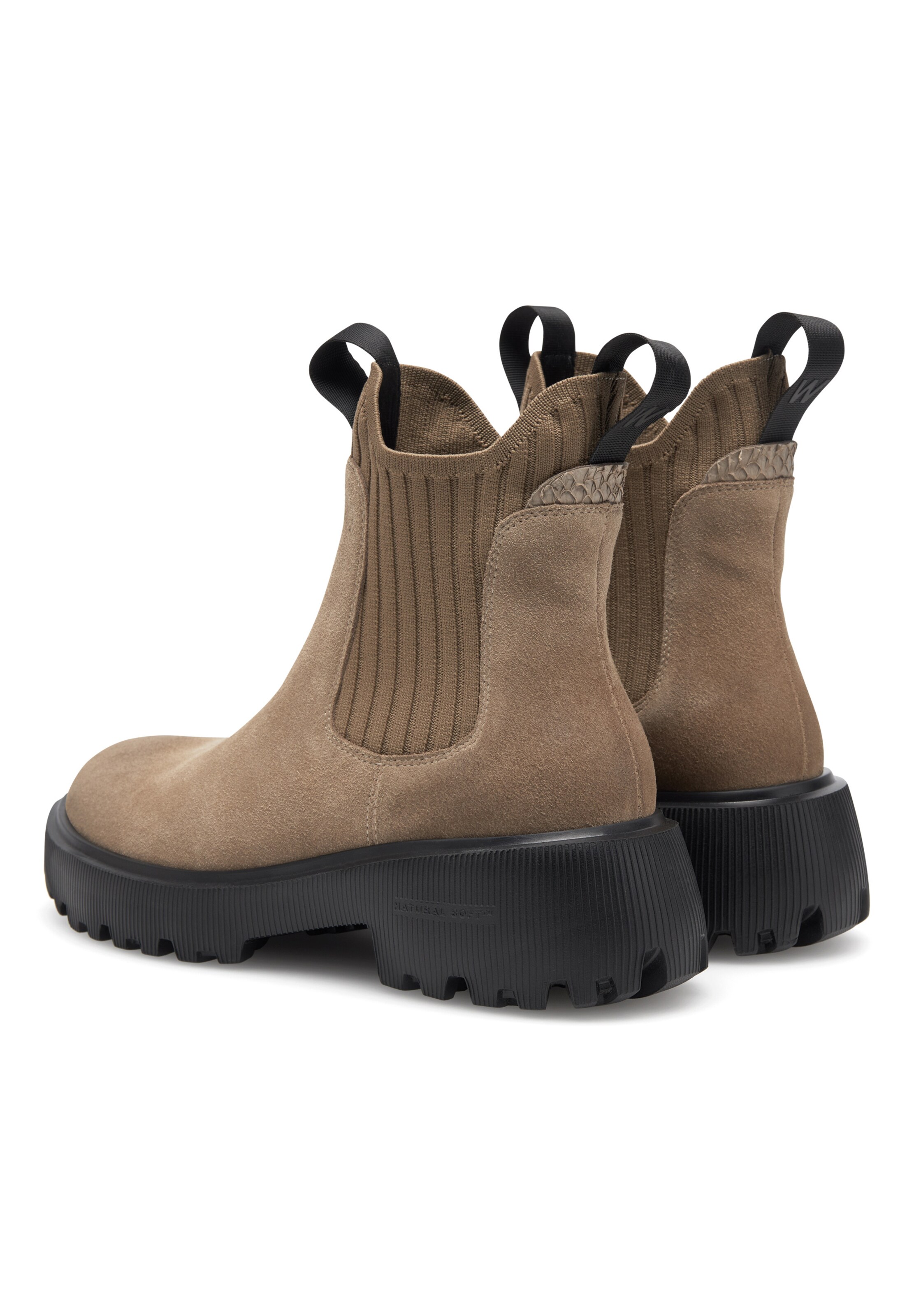 WODEN Chelsea Boots 'Isabella' i brun