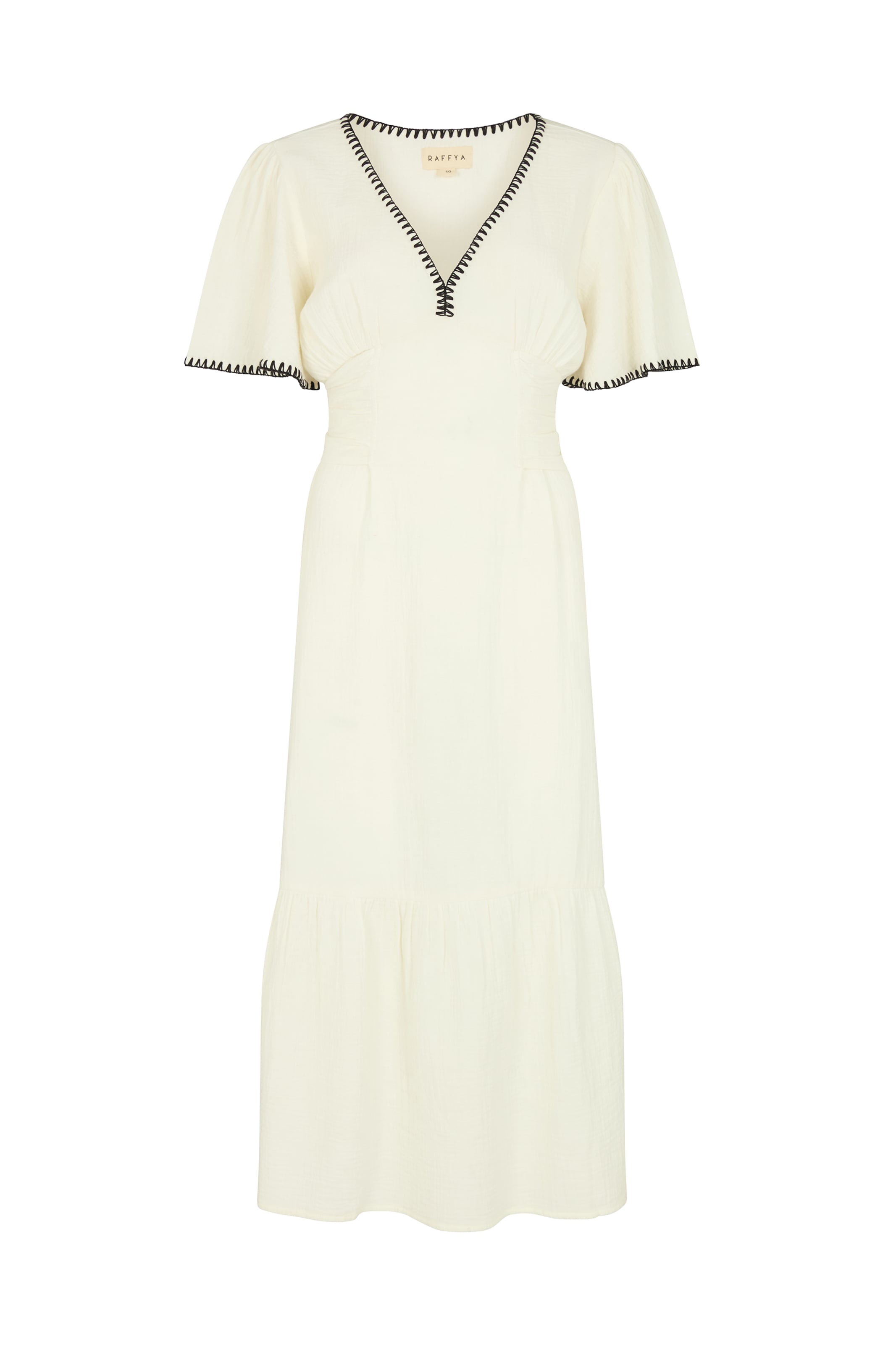 RAFFYA Dress 'Delilah' in White: front