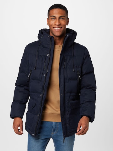 Parka d’hiver 'Expedition' Superdry en bleu : devant