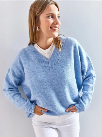 Bianco Lucci Kampsun 'Pullover', värv sinine
