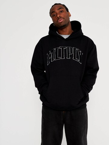 Multiply Apparel Sweatshirt in Zwart: voorkant