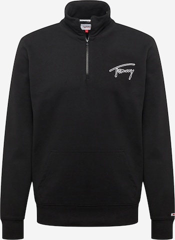 Tommy Jeans Sweatshirt in Black: front