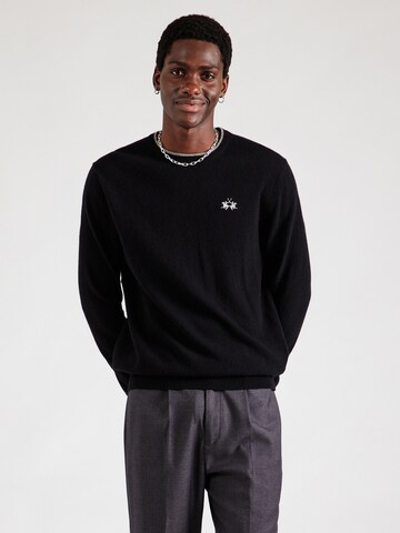 Pullover di La Martina in nero: frontale