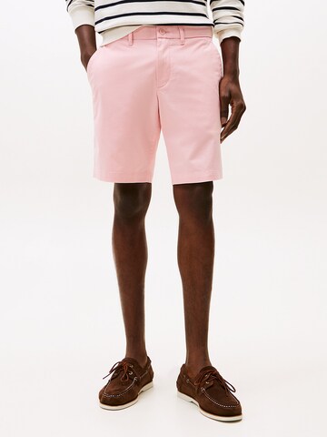 TOMMY HILFIGER Slim fit Chino trousers 'Brooklyn 1985' in Pink: front