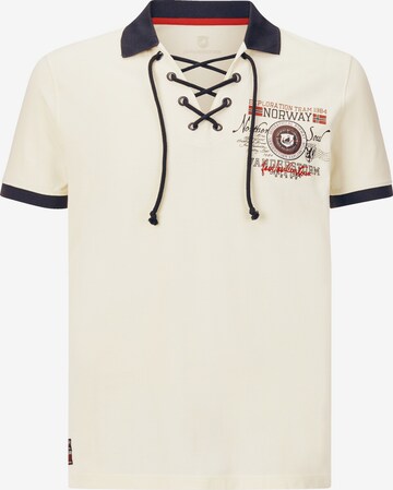 T-Shirt 'Eljar' Jan Vanderstorm en beige