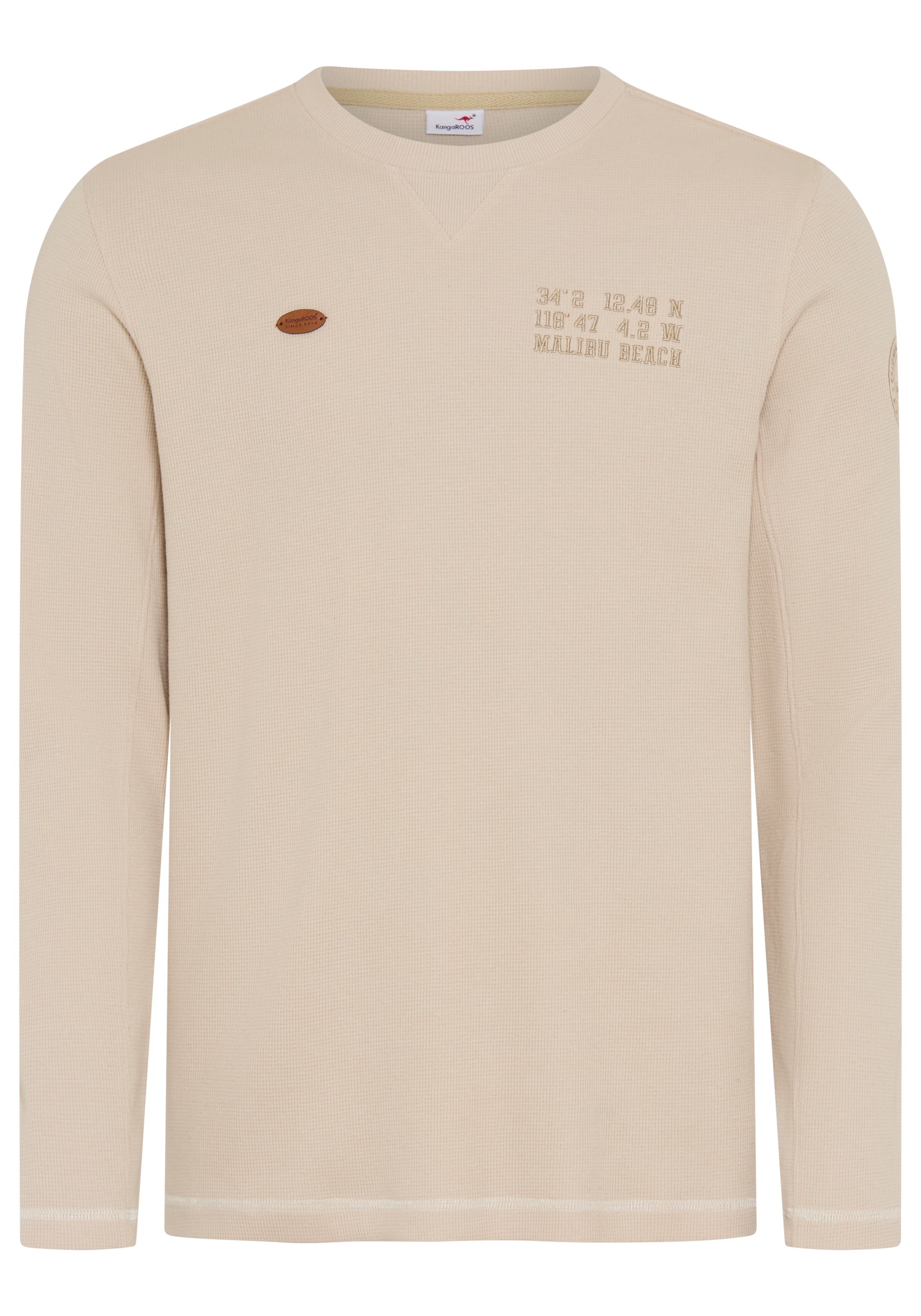 KangaROOS Shirt in S in beige, Produktansicht