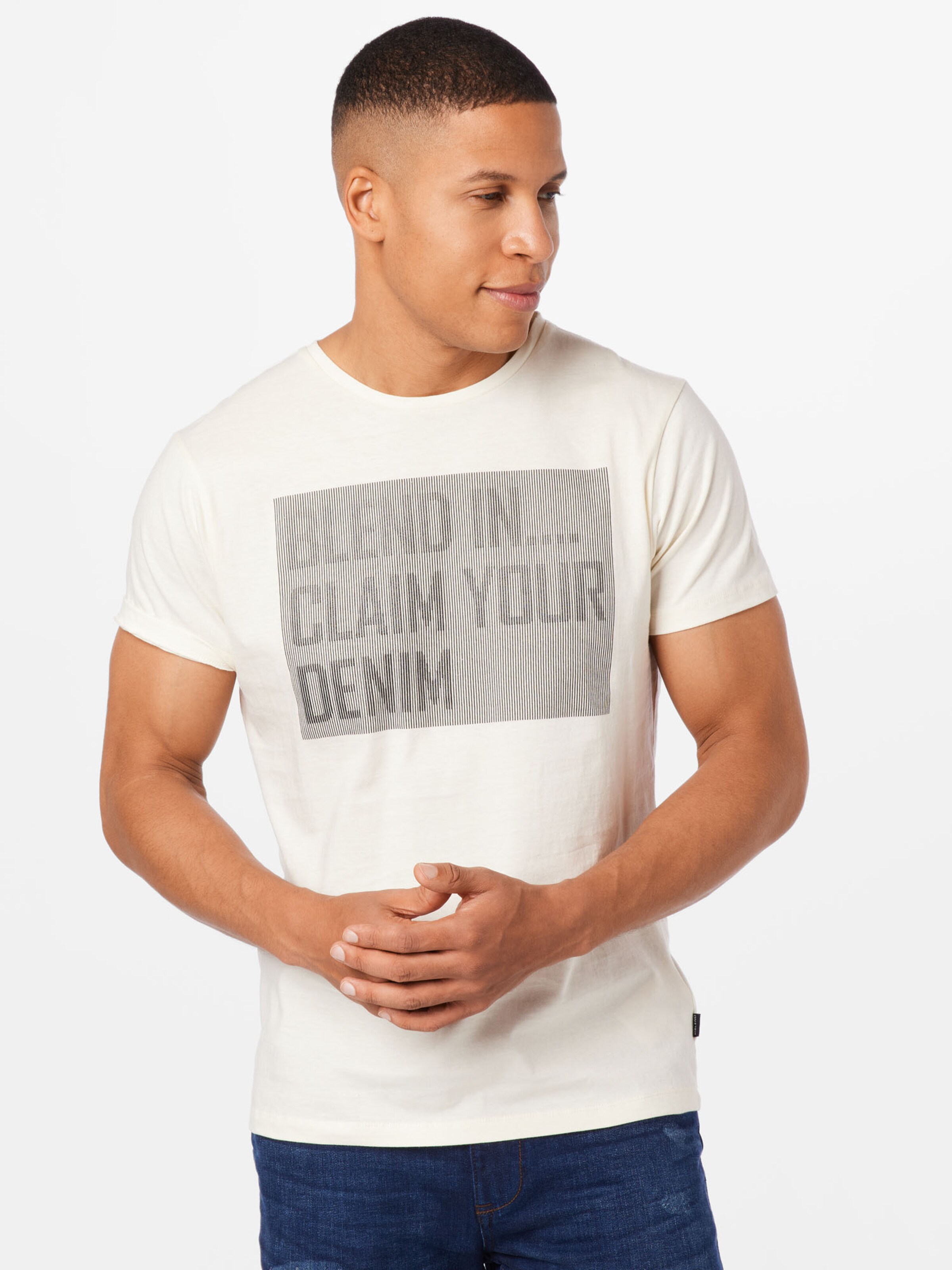 Männer Shirts BLEND T-Shirt 'TEE' in Weiß - YE40305 Männer Shirts BLEND T-Shirt 'TEE' in Weiß - YE40305