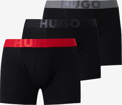 HUGO Trunks 'VELVE' in M in grau / rot / schwarz, Produktansicht