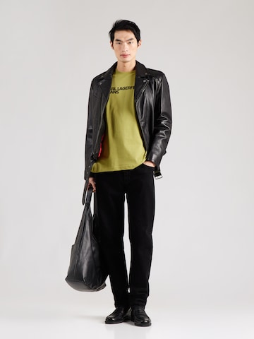 KARL LAGERFELD JEANS Särk 'Essential', värv roheline