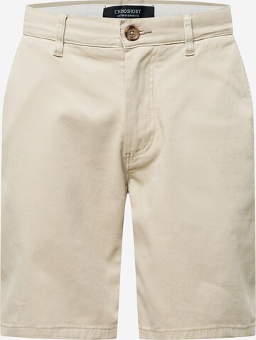 Pantalon chino Cotton On en beige : devant
