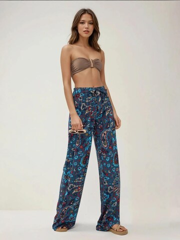 Wide Leg Pantalon Hiccup en bleu