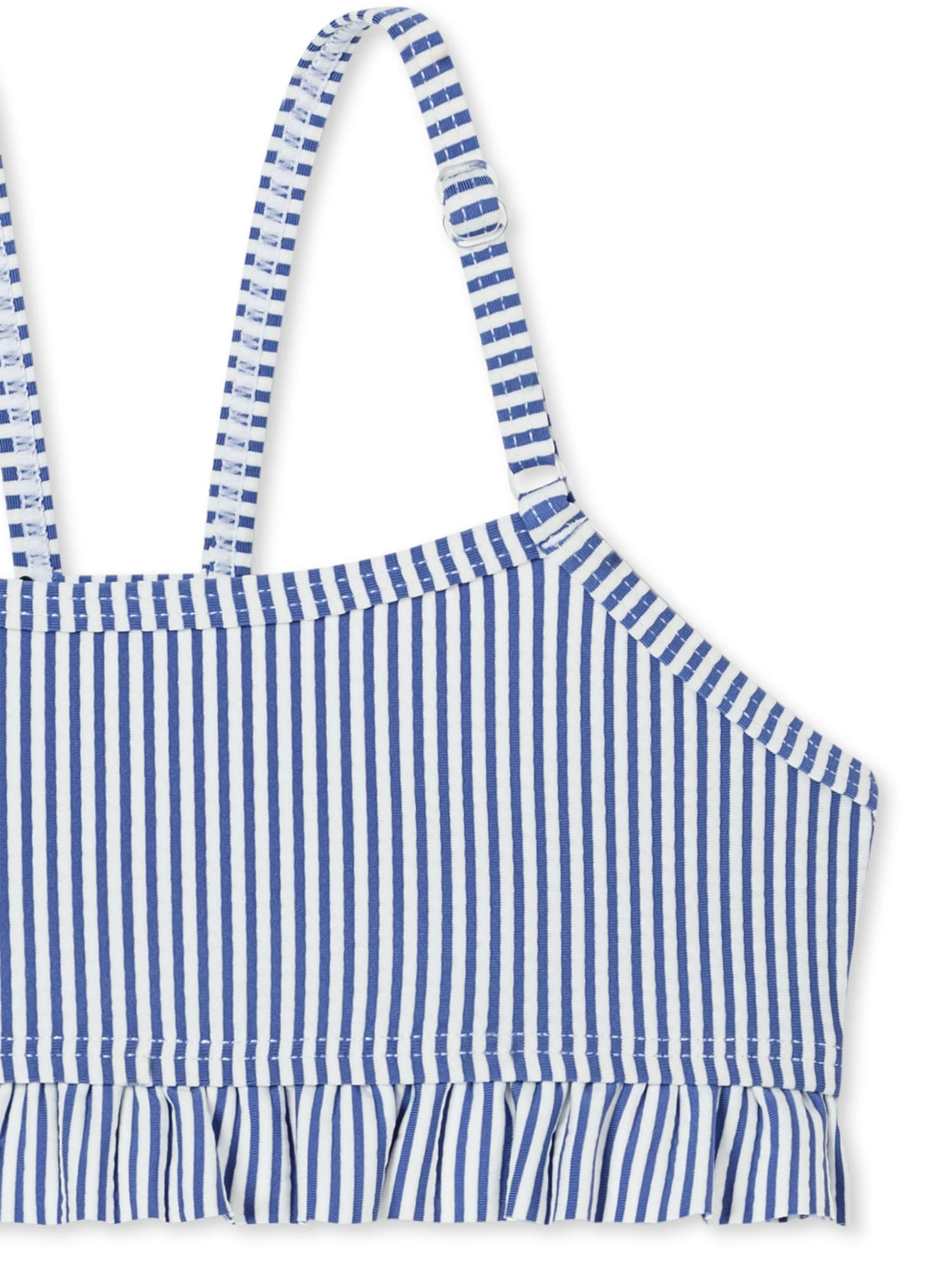 SCHIESSER Bustier Bikini ' Aqua Kids ' in Blauw