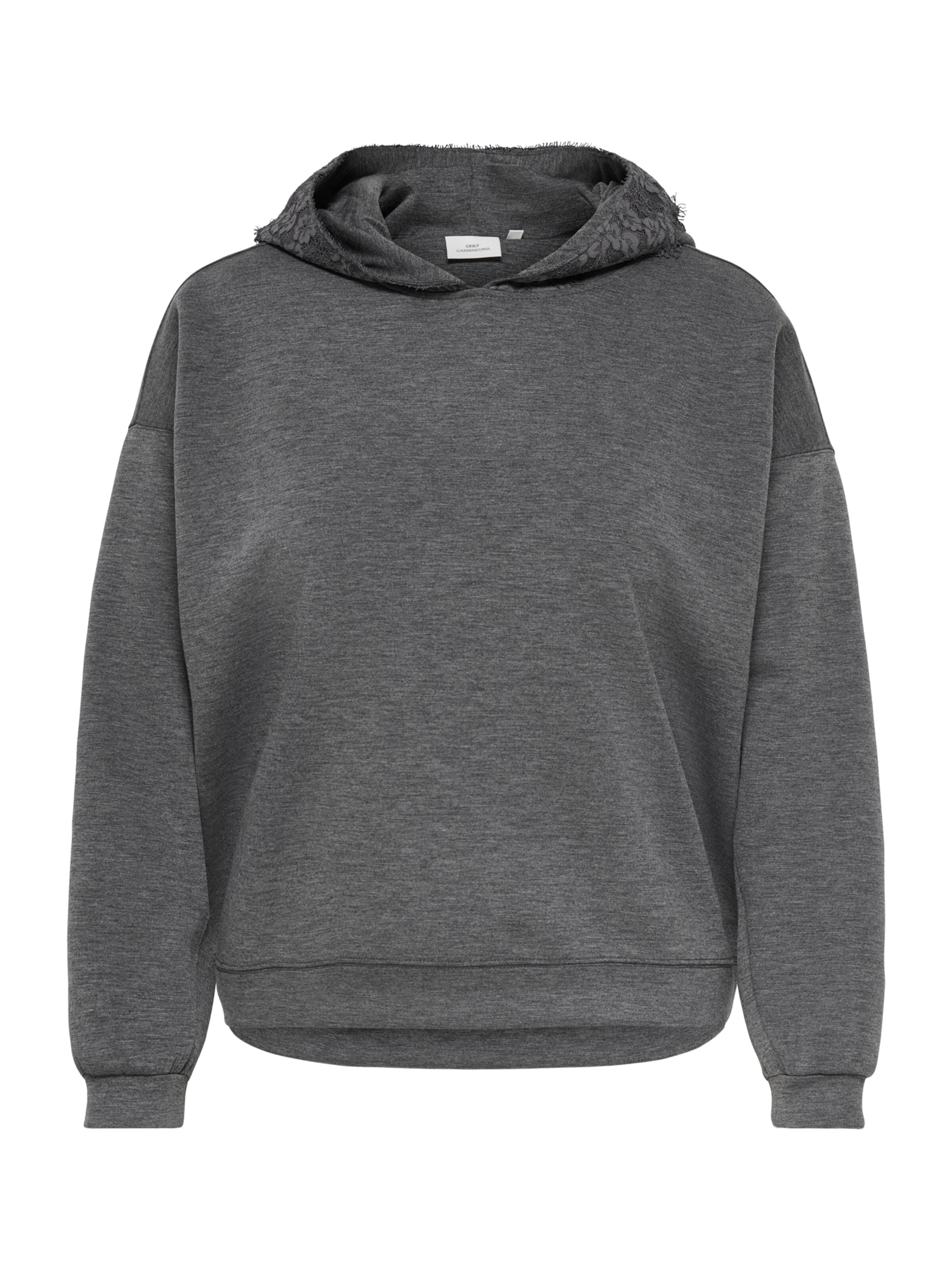 Felpa 'CARFLAME' di ONLY Carmakoma in grigio: frontale