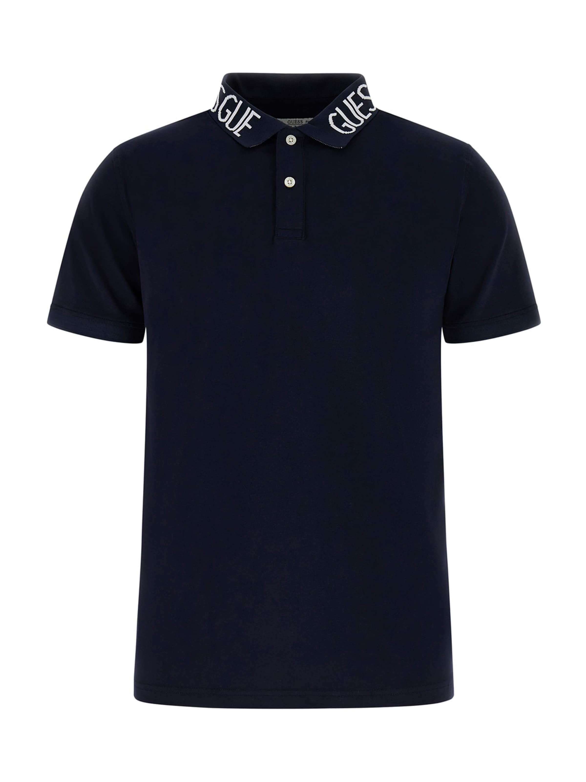 GUESS T-shirt 'NOLAN' i marinblå / vit, Produktvy