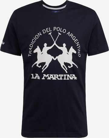 La Martina T-Shirt in Schwarz: predná strana