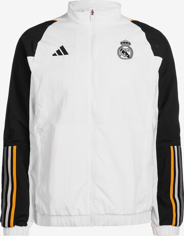 ADIDAS PERFORMANCE Sportjacke 'Real Madrid Tiro 23' in Weiß: predná strana