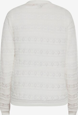 Usha Knit Cardigan in White